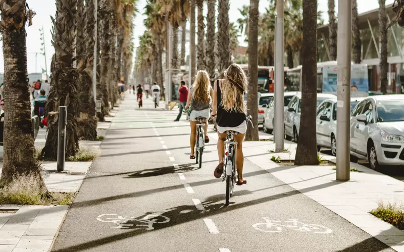 Fietsen door Barcelona